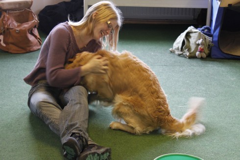 Träningsglädje, Elsa och Diesel.