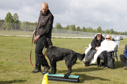 Morten och Kira och plattformen.